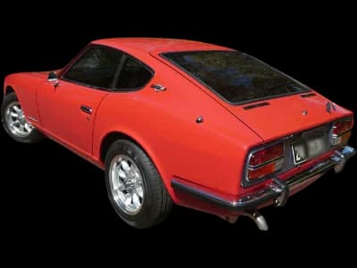 Classic Datsun 240Z rear badges and trim